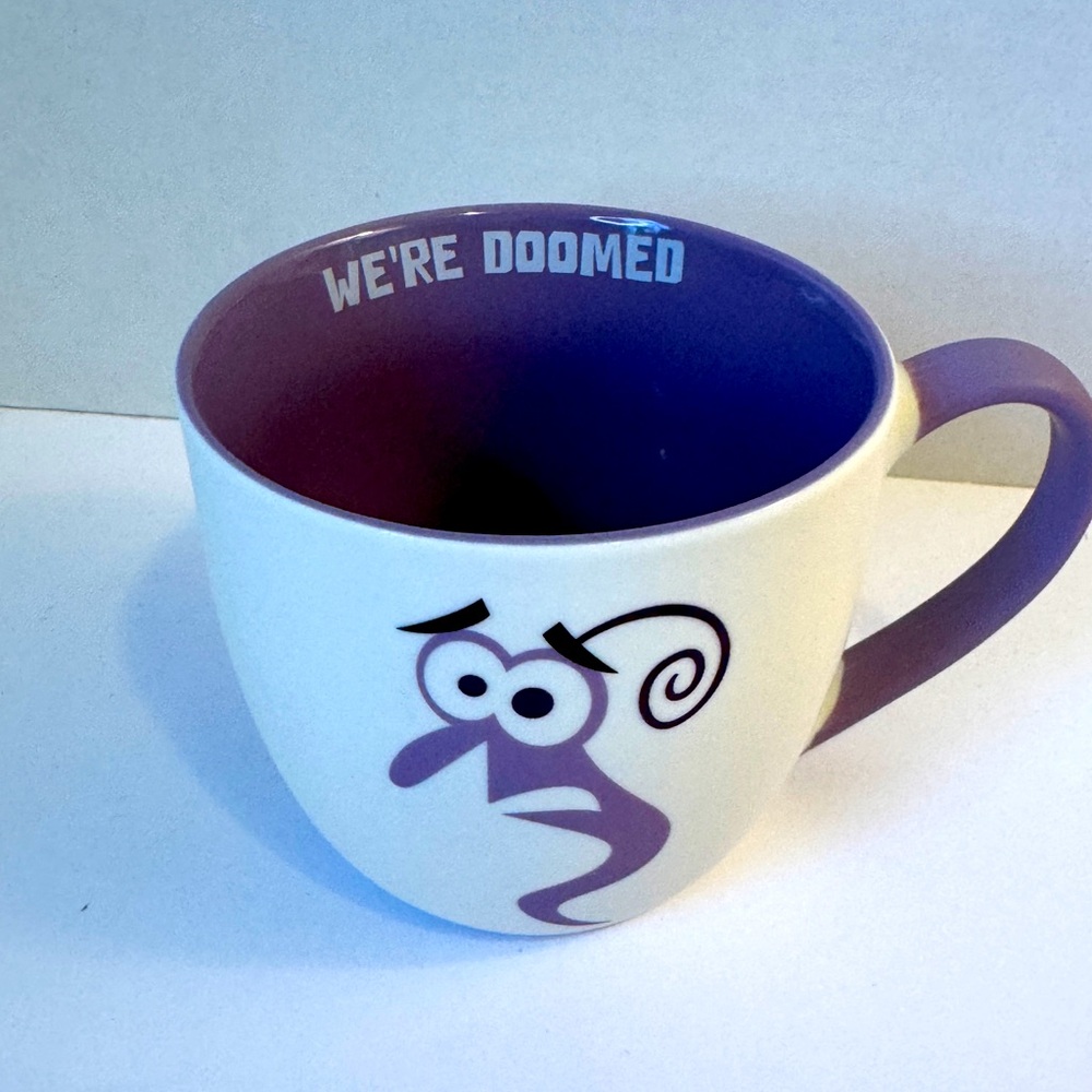 Disney Pixar Fear Soft Touch Cartoon Mug NWOT